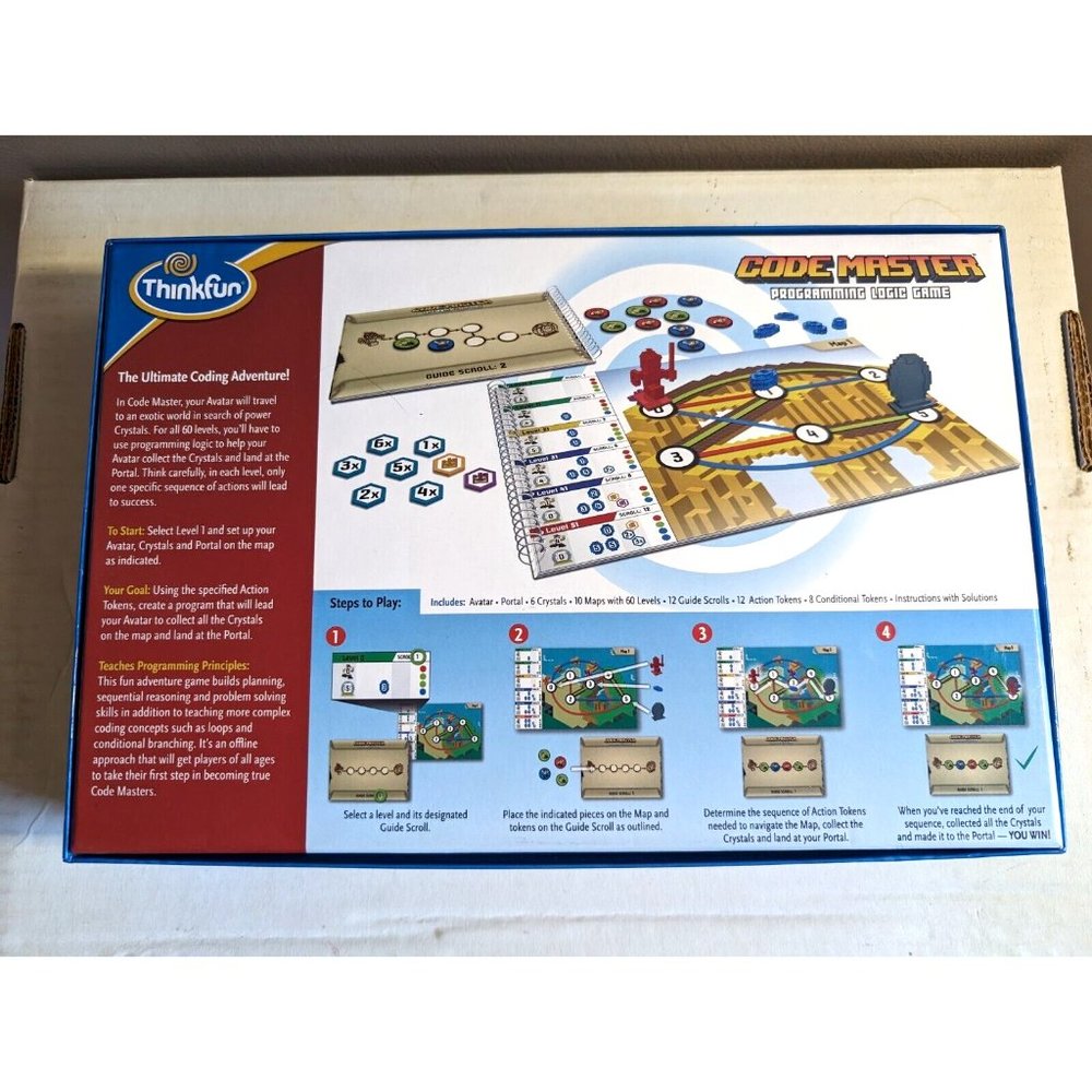 Thinkfun CODE MASTER Programming Logic Minecraft style Board Game complete Fun - Picture 10 of 10